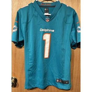 Nike Youth NFLPA Tua Tagovailoa #1 Miami Dolphins Football Jersey Size Large